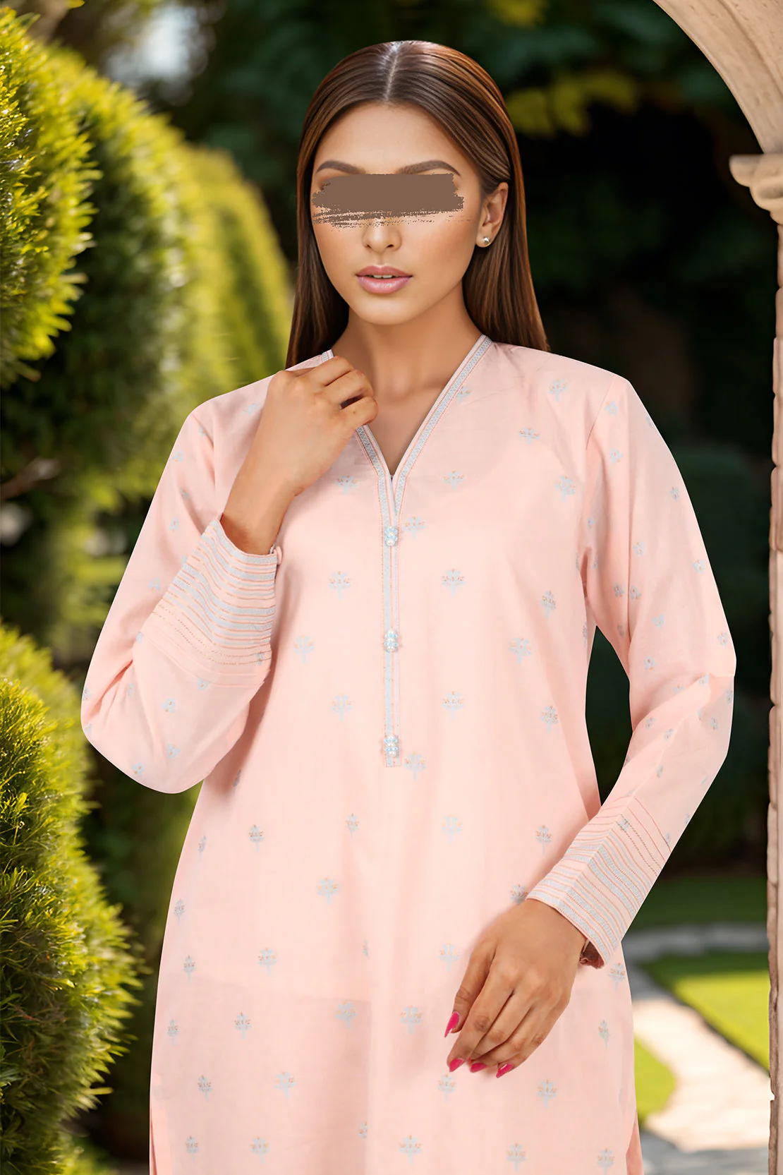 Unstitched Jacquard Cotton Shirt - Image 3