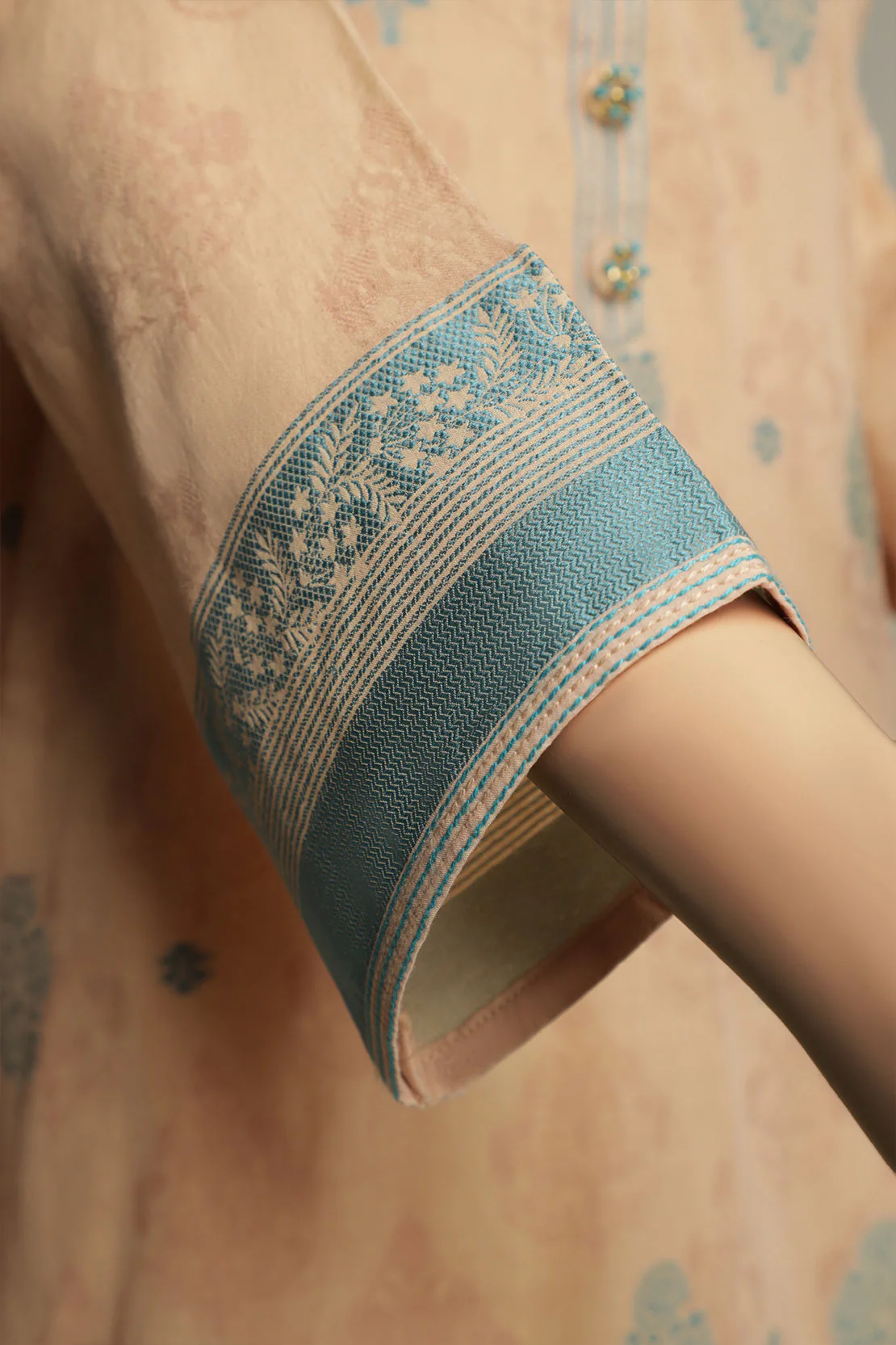 Unstitched Jacquard Cotton Shirt - Image 3