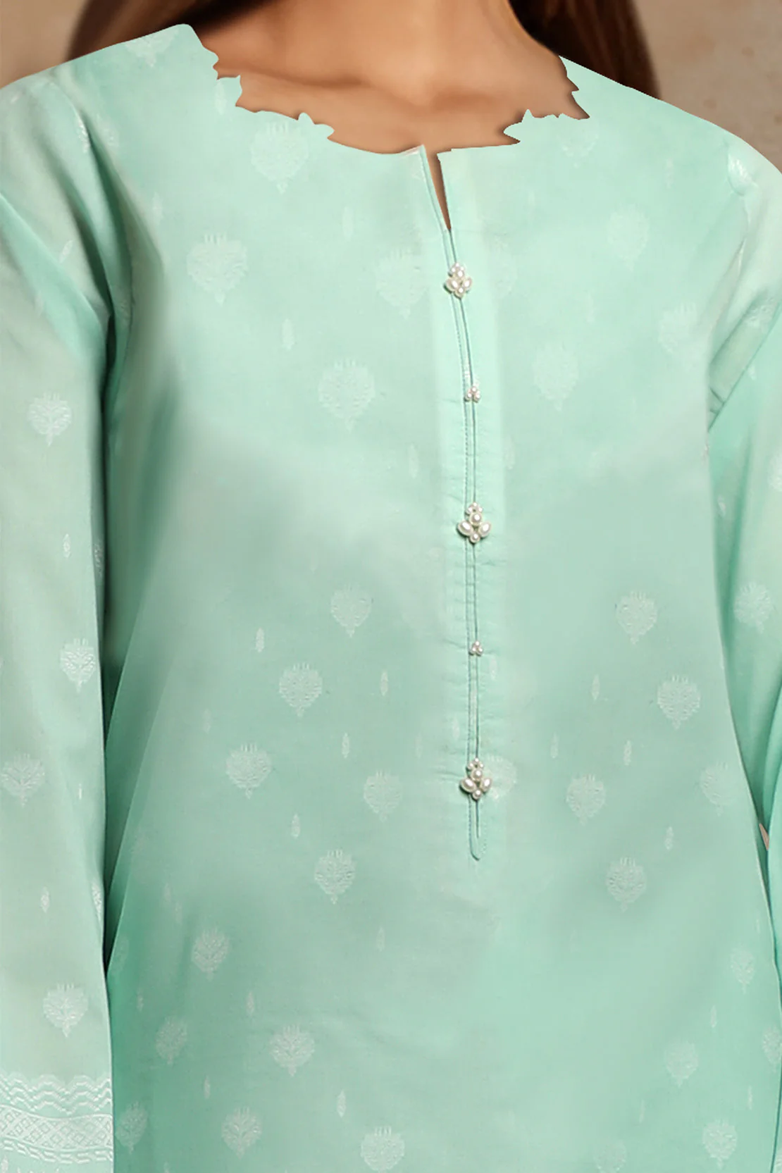 Unstitched Jacquard Cotton Shirt - Image 3