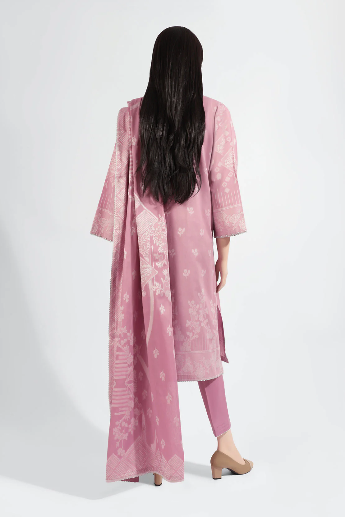 Unstitched Jacquard Cotton Shirt - Image 3