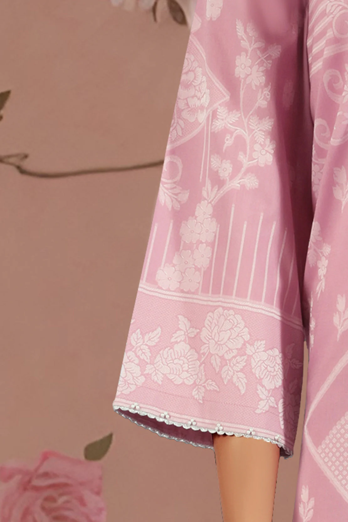Unstitched Jacquard Cotton Shirt - Image 5