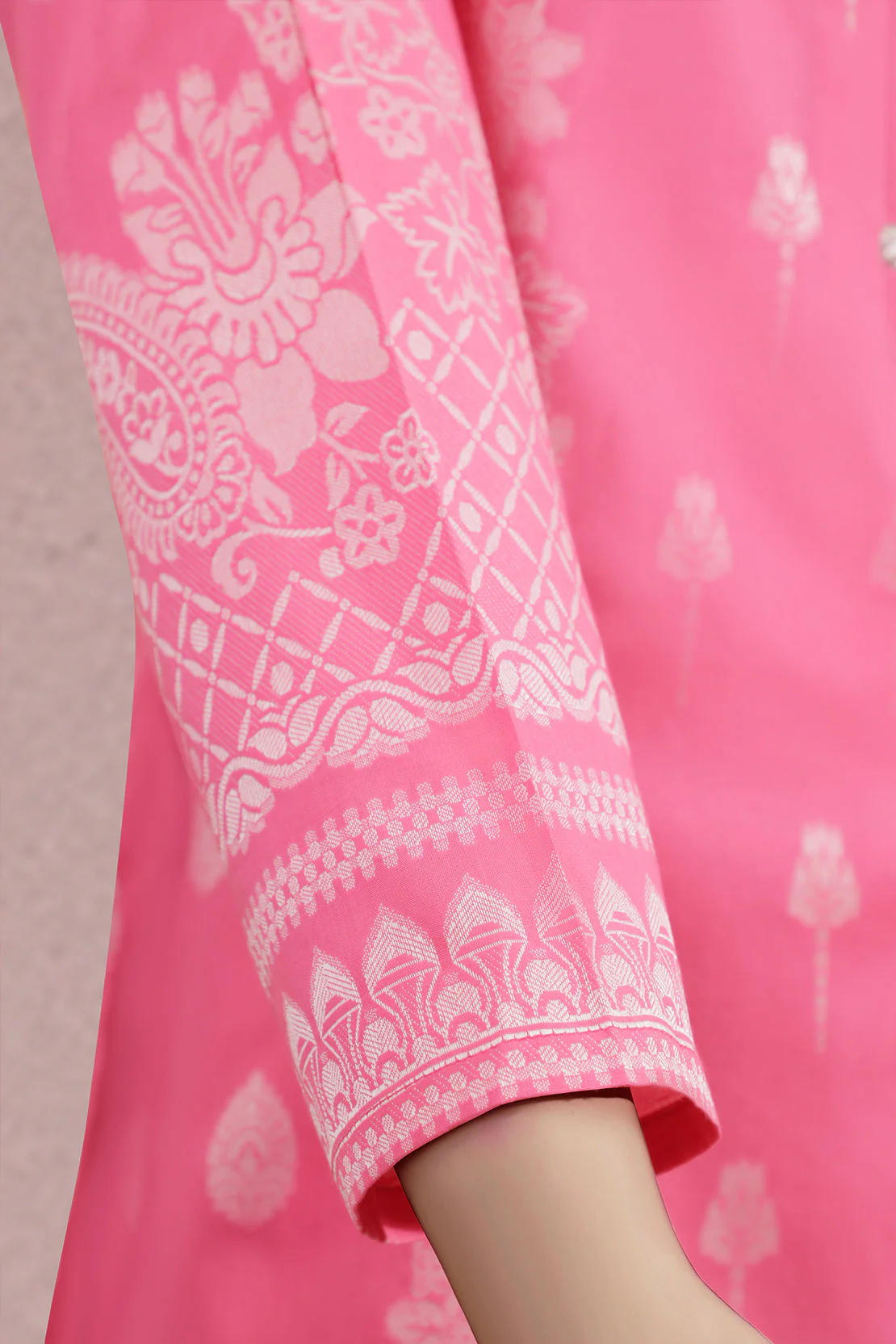 Unstitched Jacquard Cotton Shirt - Image 3