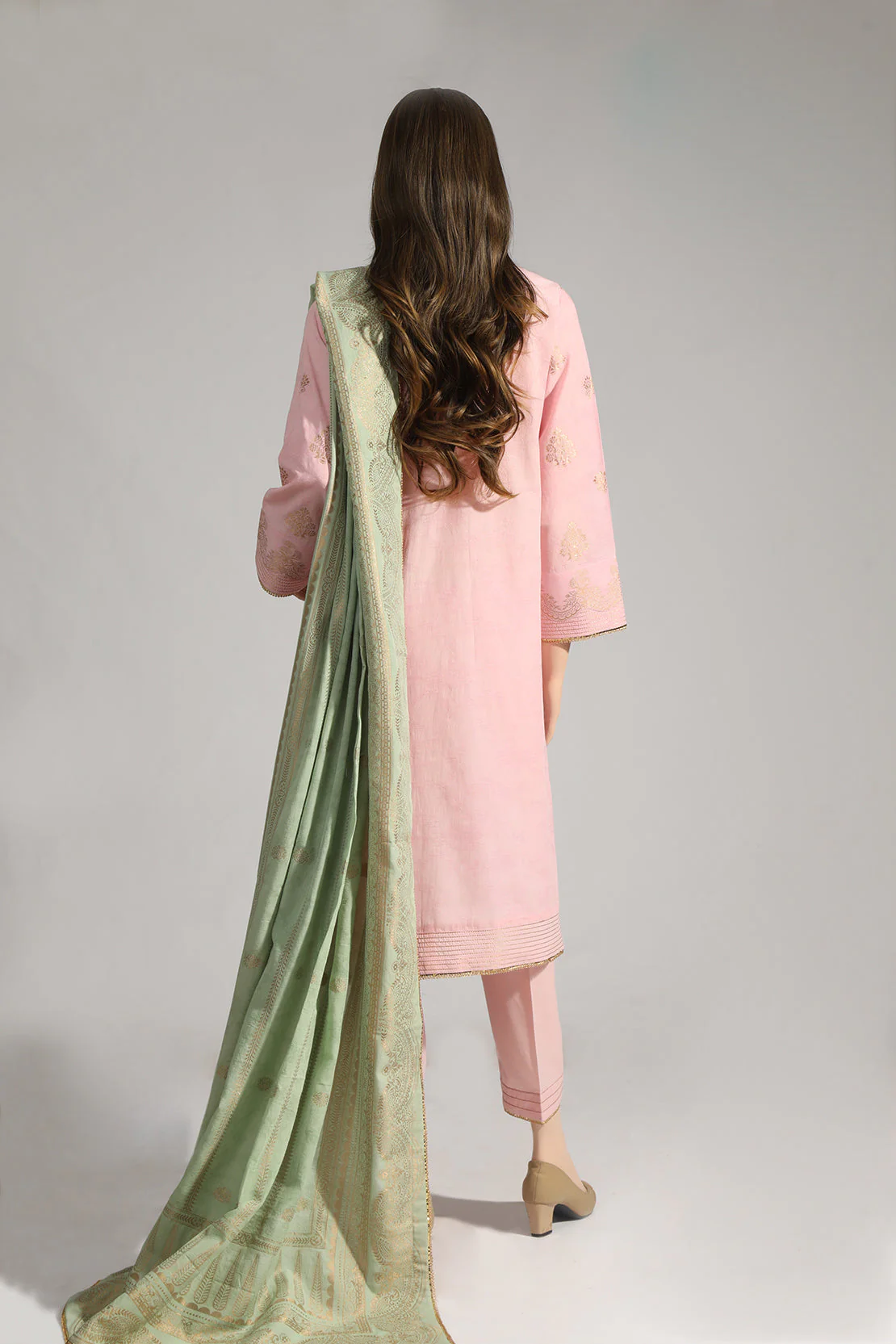 Unstitched Jacquard Cotton Shirt - Image 2