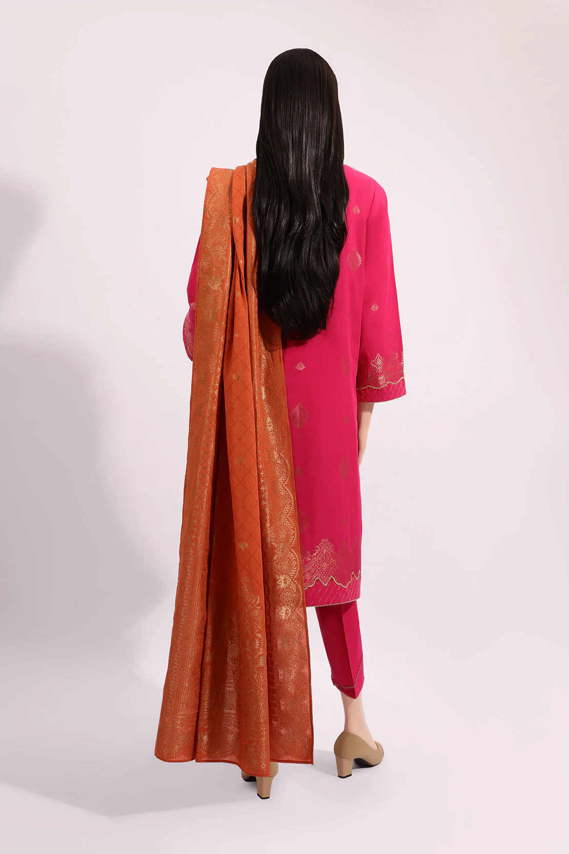 Unstitched Jacquard Cotton Shirt - Image 2