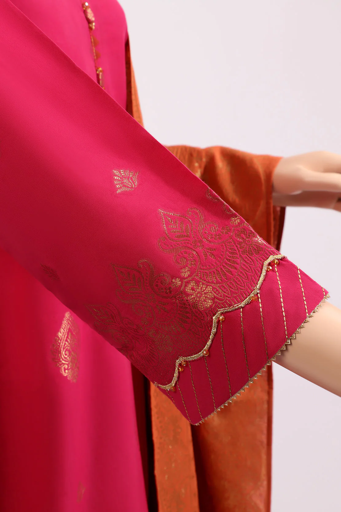 Unstitched Jacquard Cotton Shirt - Image 3