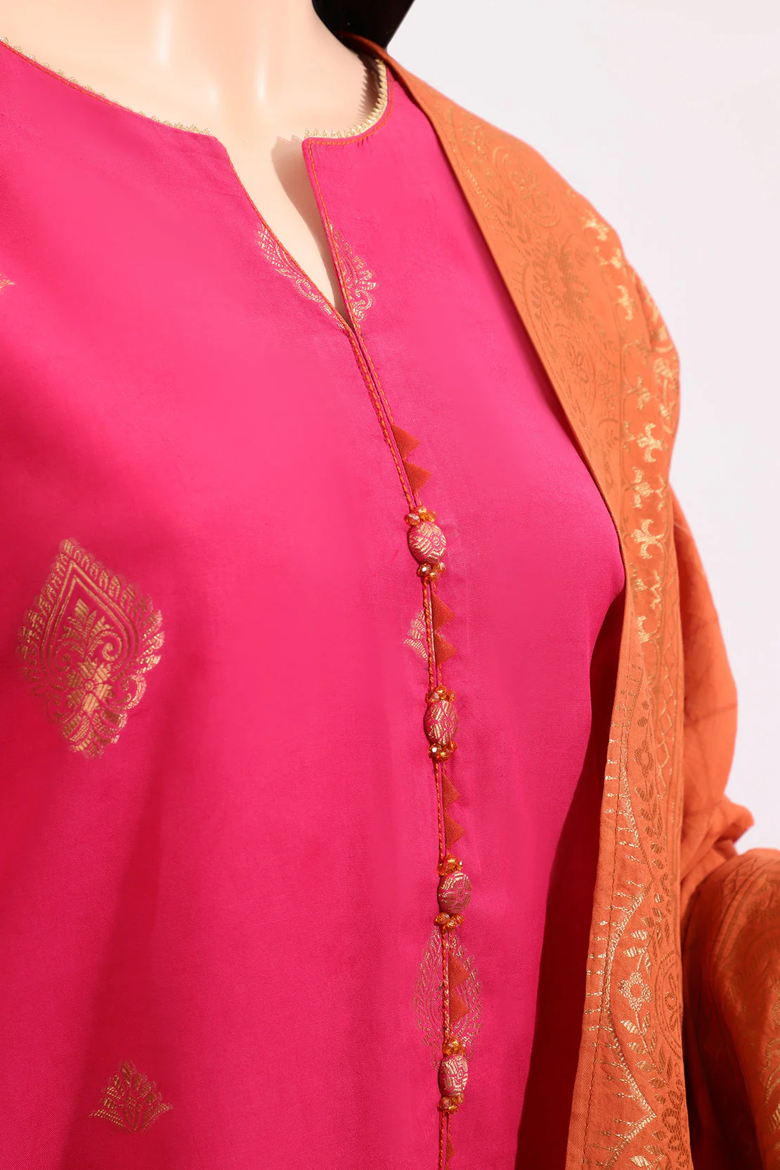 Unstitched Jacquard Cotton Shirt - Image 4