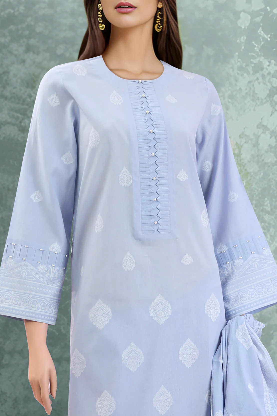 Unstitched Jacquard Cotton Shirt