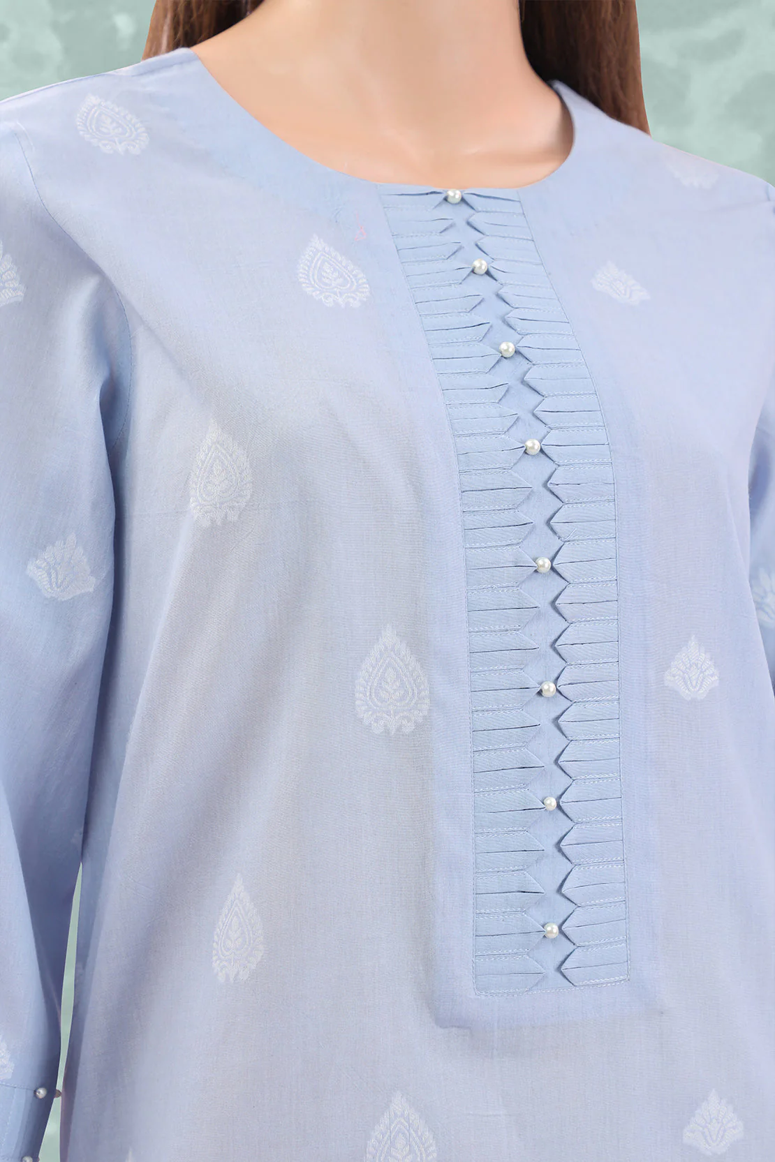 Unstitched Jacquard Cotton Shirt - Image 3