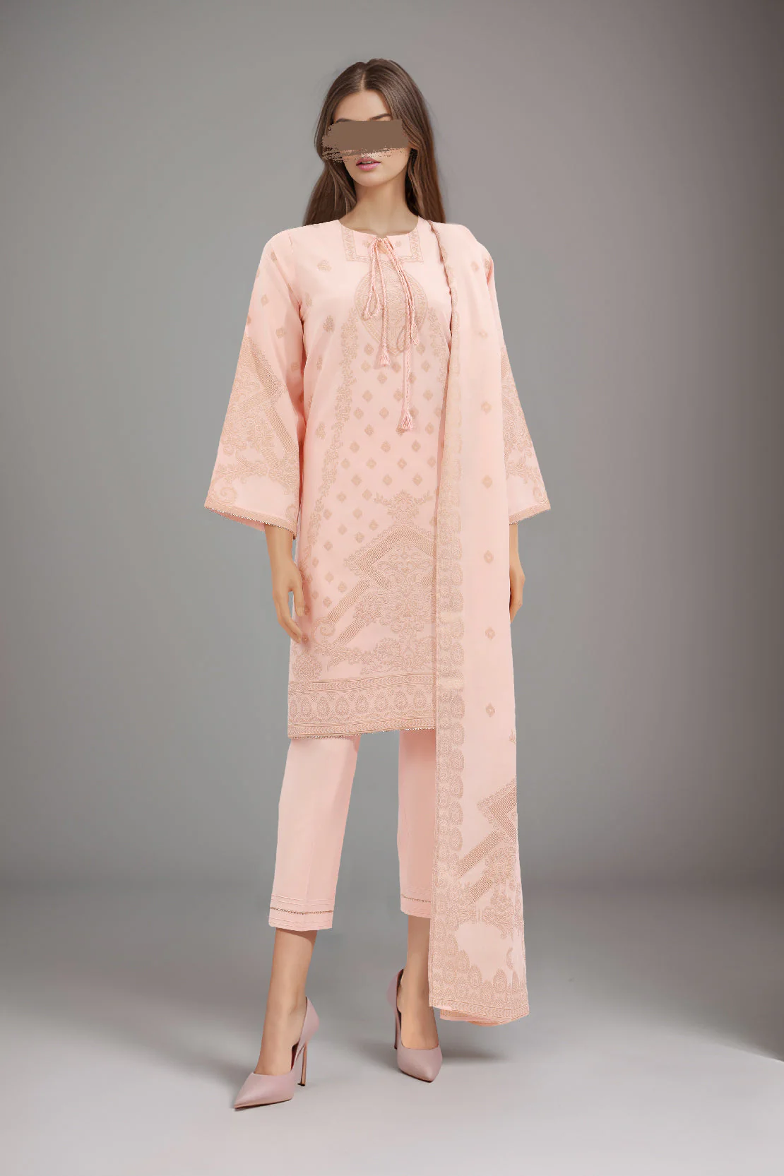 Unstitched Jacquard Cotton Shirt