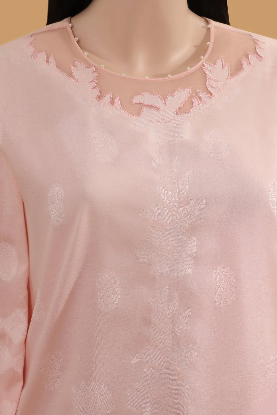 Unstitched Jacquard Cotton Shirt - Image 3