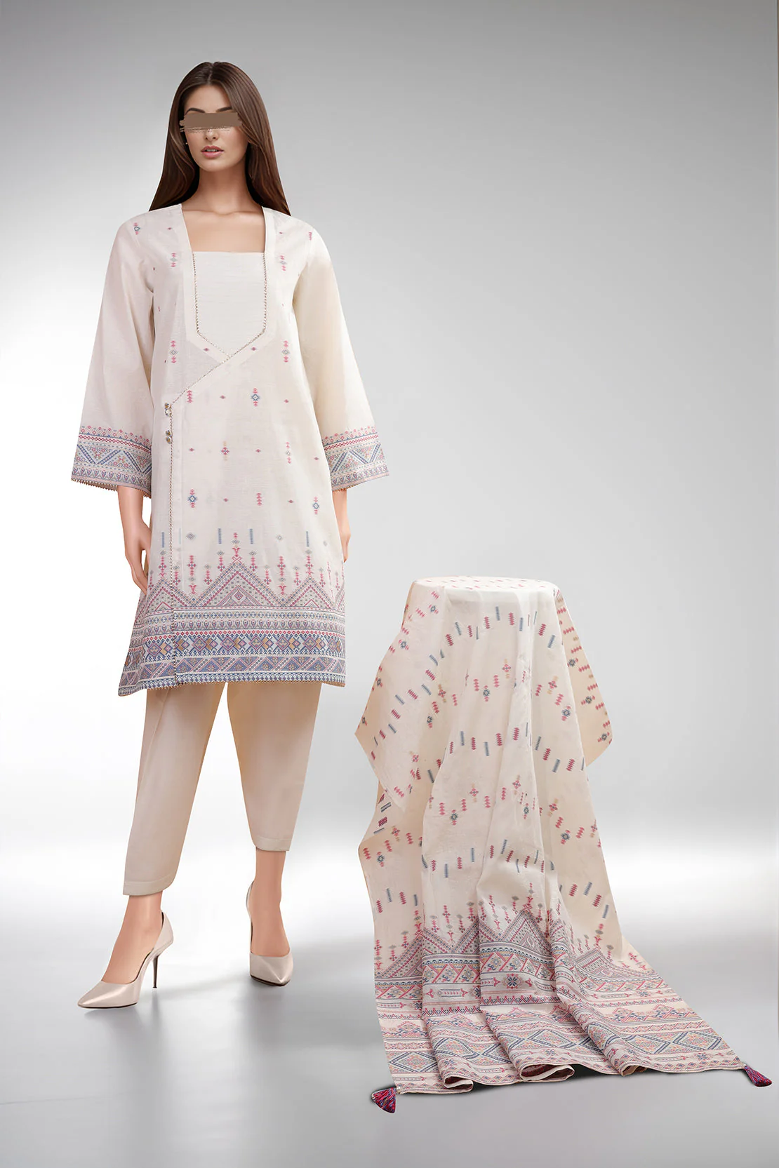 Unstitched Jacquard Cotton Shirt
