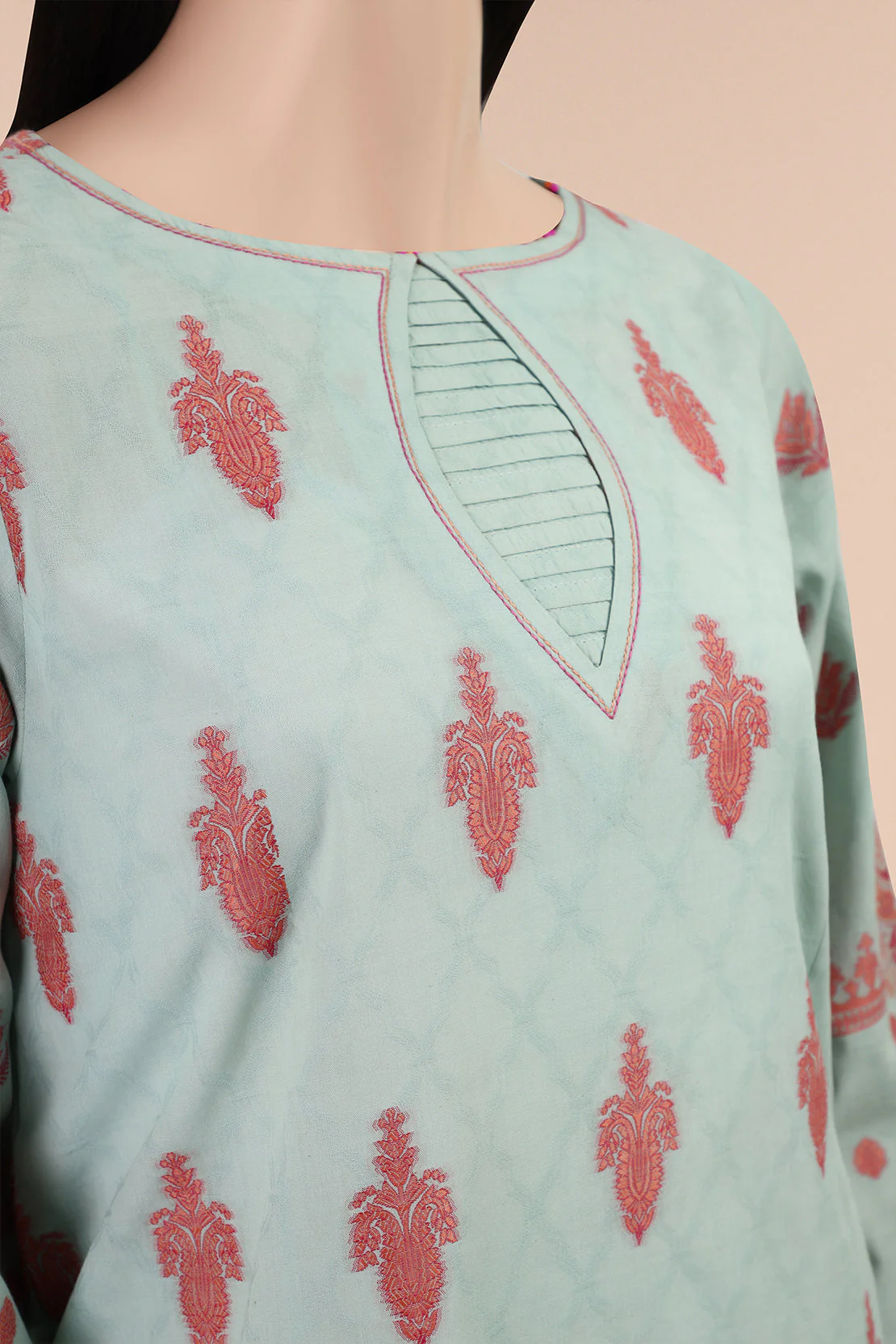 Unstitched Jacquard Cotton Shirt - Image 2