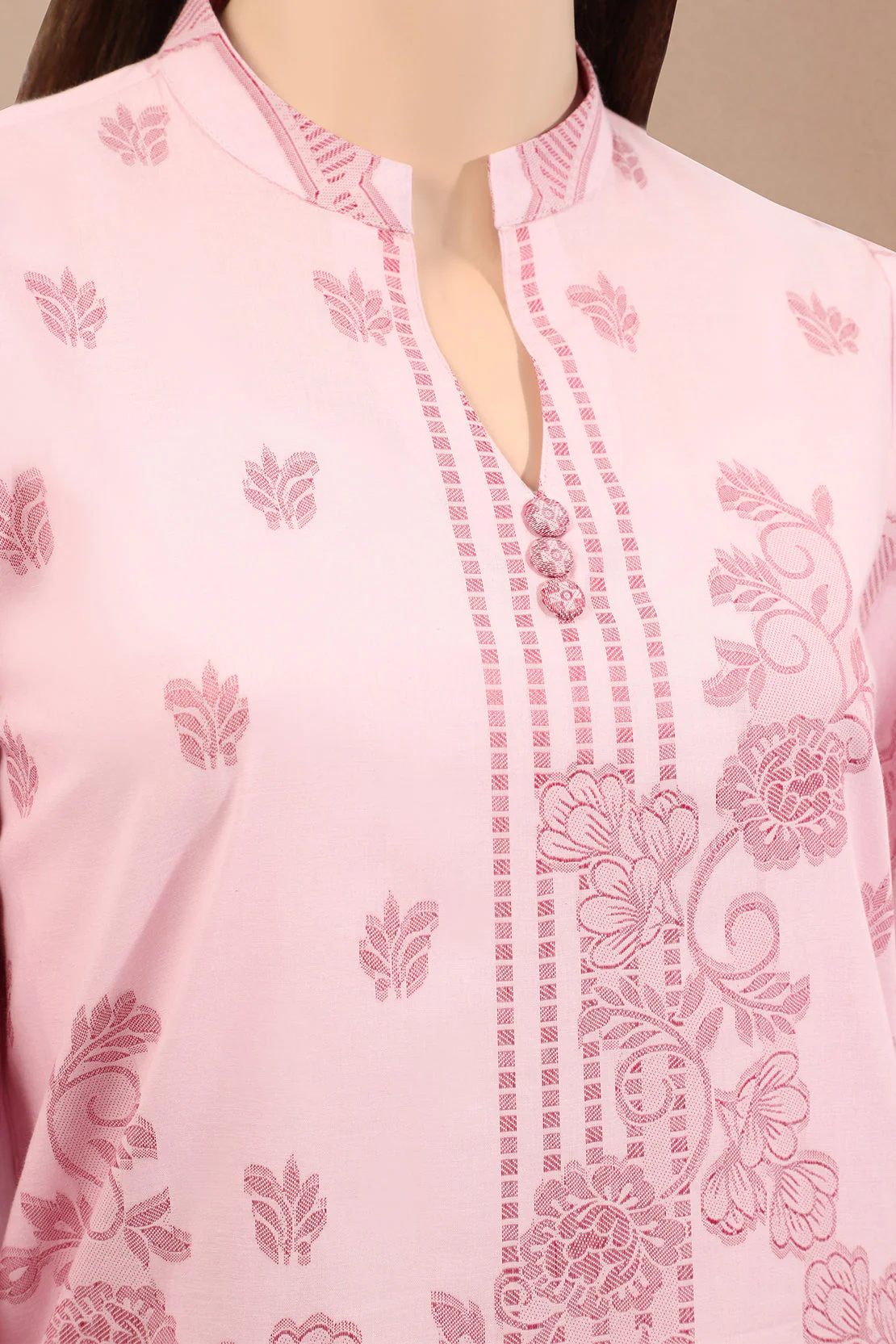 Unstitched Jacquard Cotton Shirt - Image 2