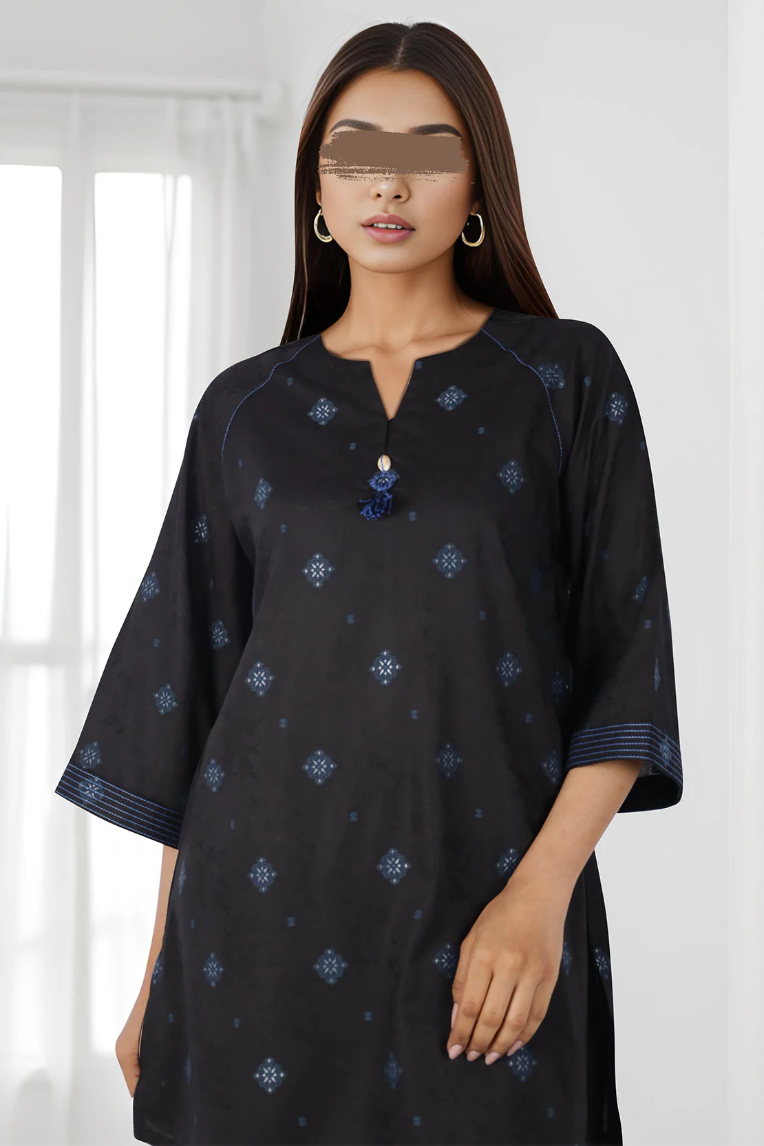 Unstitched Jacquard Cotton Shirt - Image 2