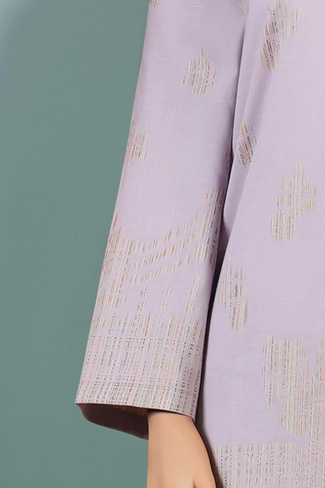 Unstitched Jacquard Cotton Shirt - Image 3