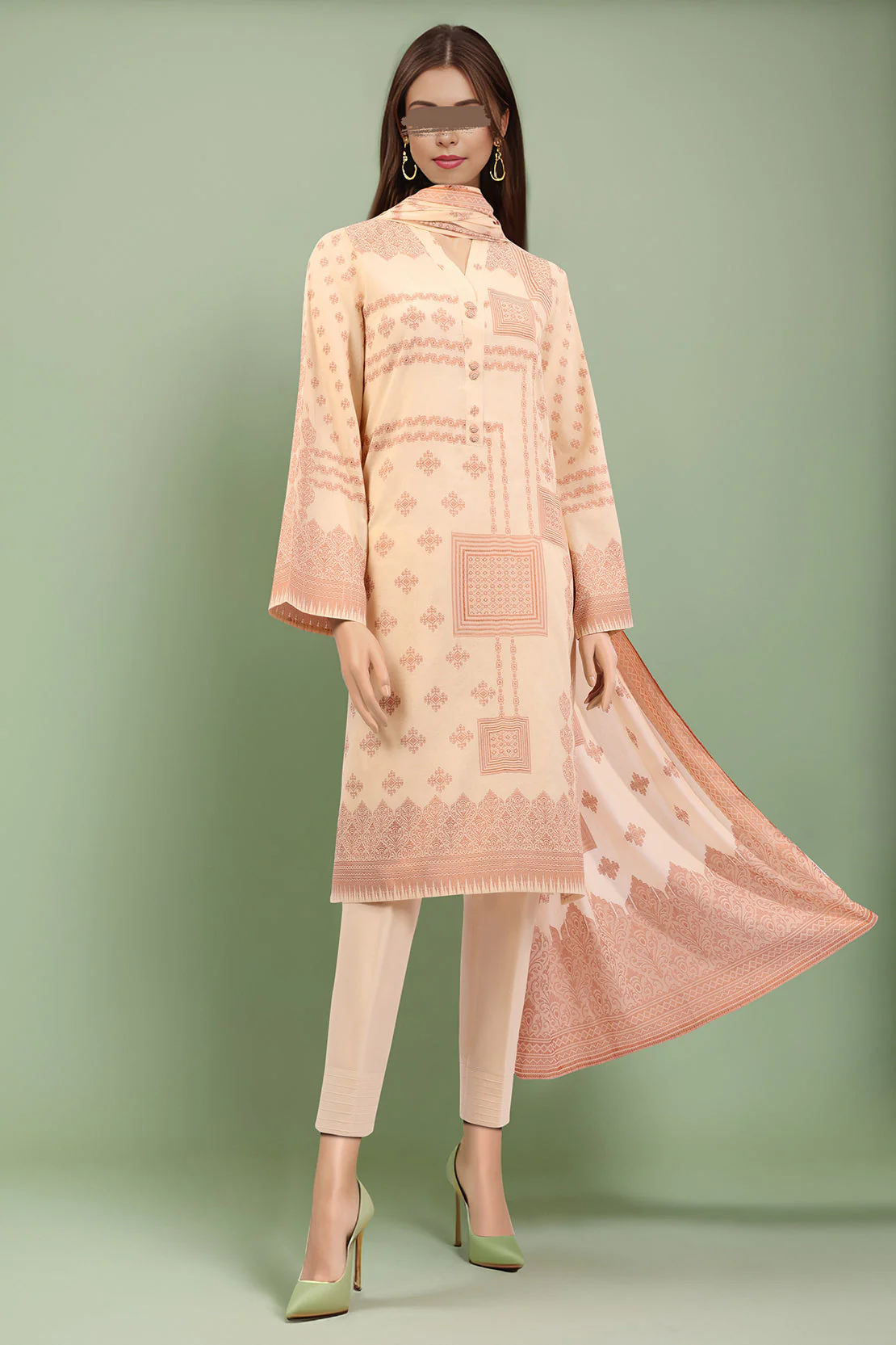 Unstitched Jacquard Cotton Shirt