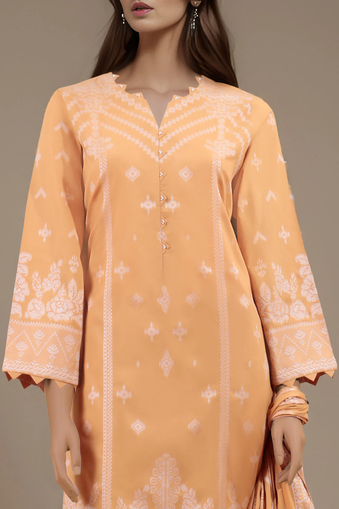 Unstitched Jacquard Cotton Shirt