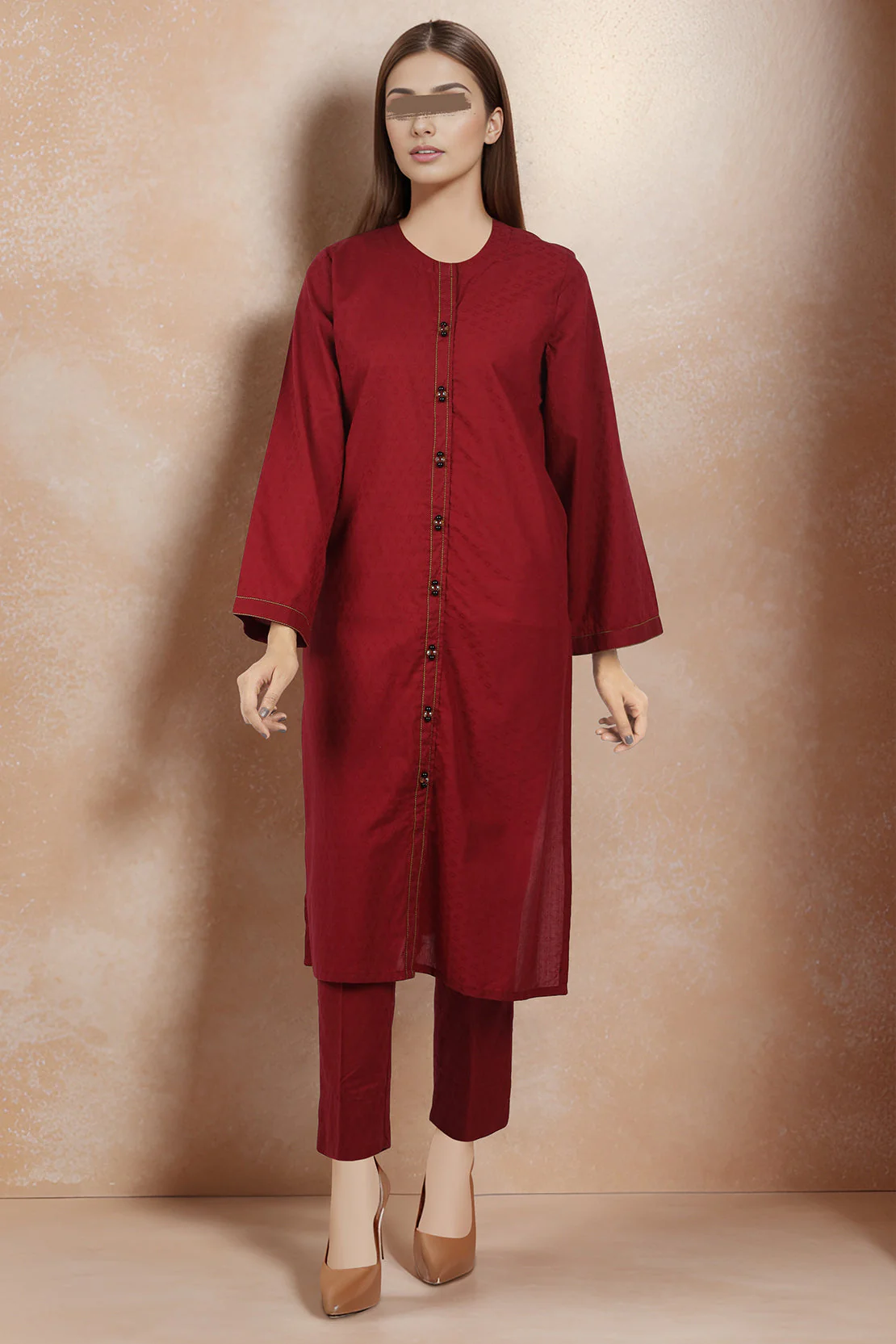 Unstitched Jacquard Cotton Shirt