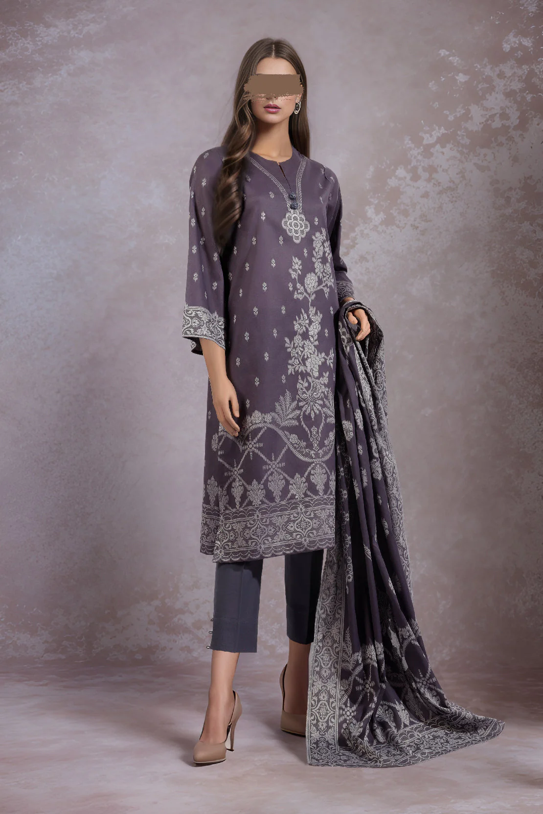 Unstitched Jacquard Cotton Shirt
