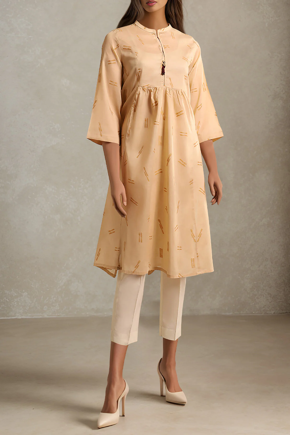 Unstitched Jacquard Cotton Shirt - Image 2