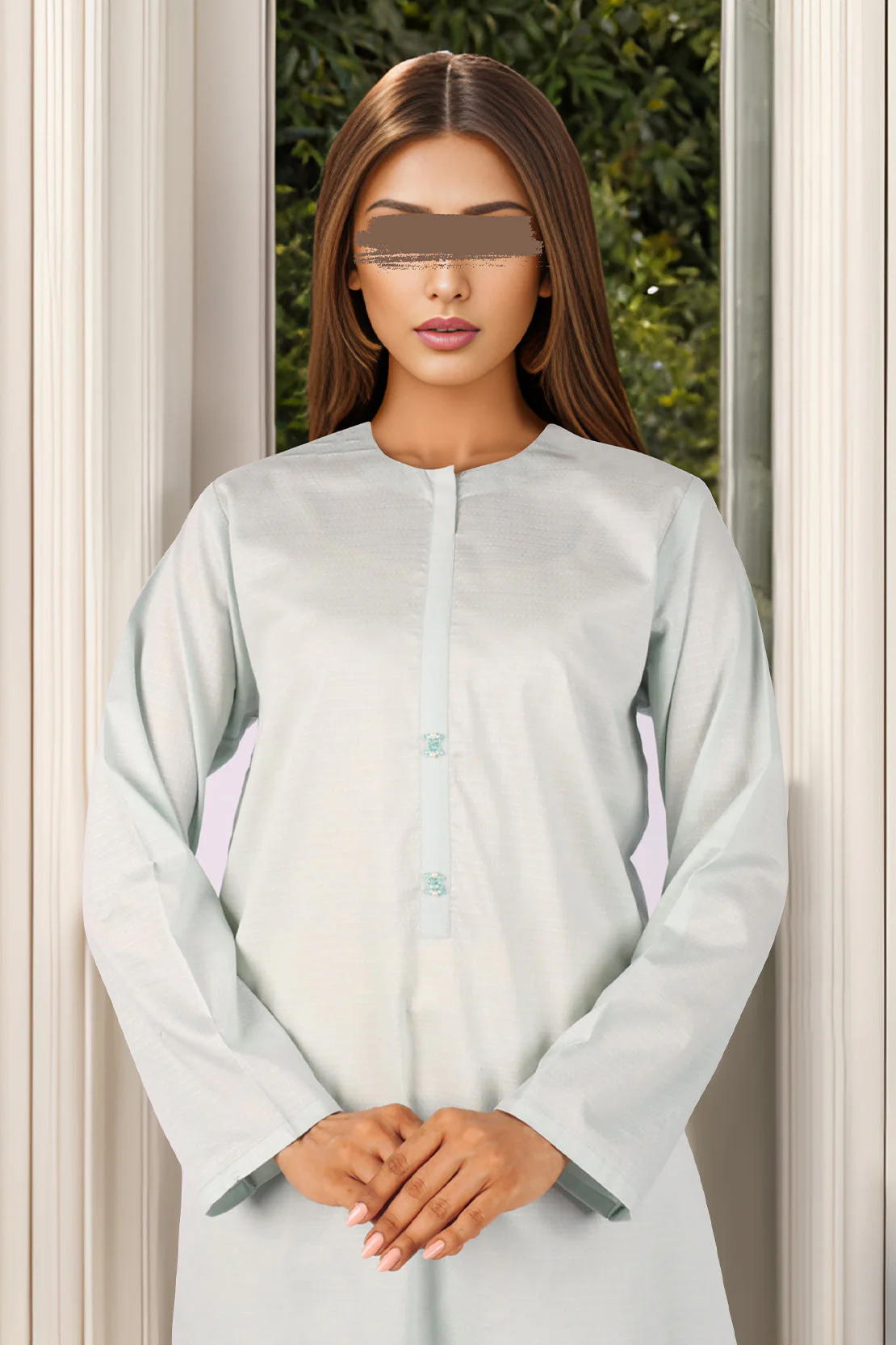 Unstitched Jacquard Cotton Shirt - Image 2