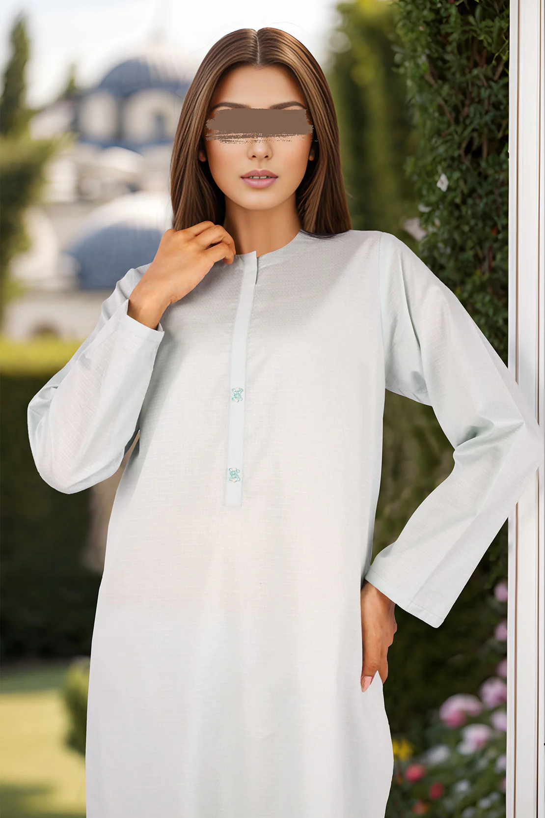 Unstitched Jacquard Cotton Shirt - Image 3