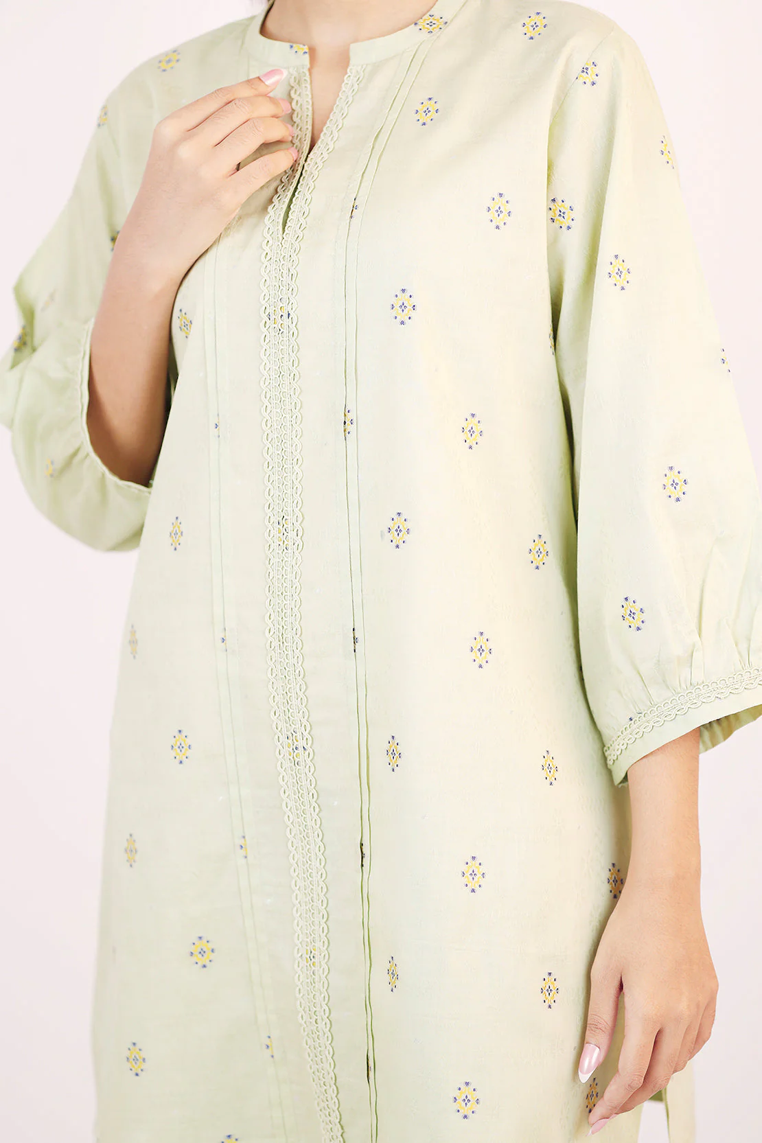 Unstitched Jacquard Cotton Shirt - Image 4