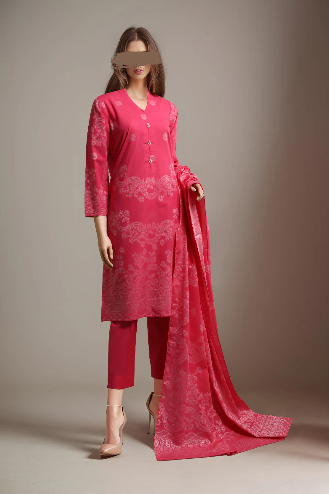 Unstitched Jacquard Cotton Shirt