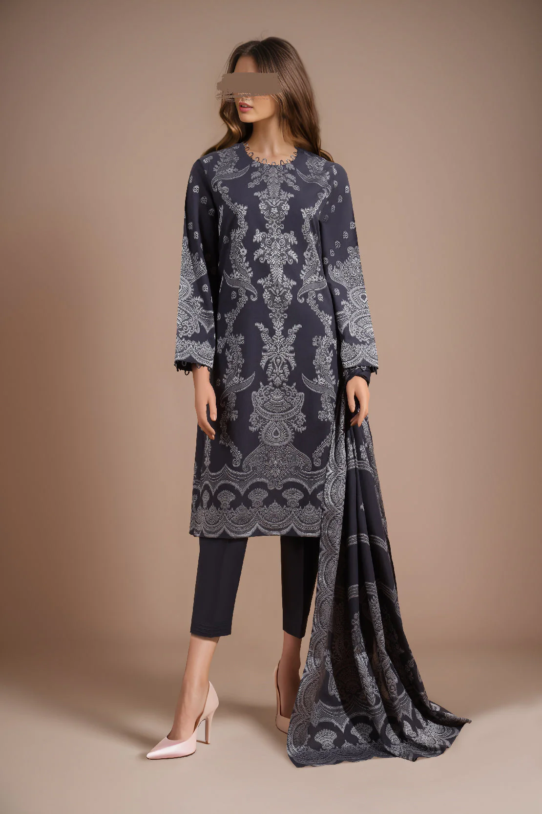 Unstitched Jacquard Cotton Shirt