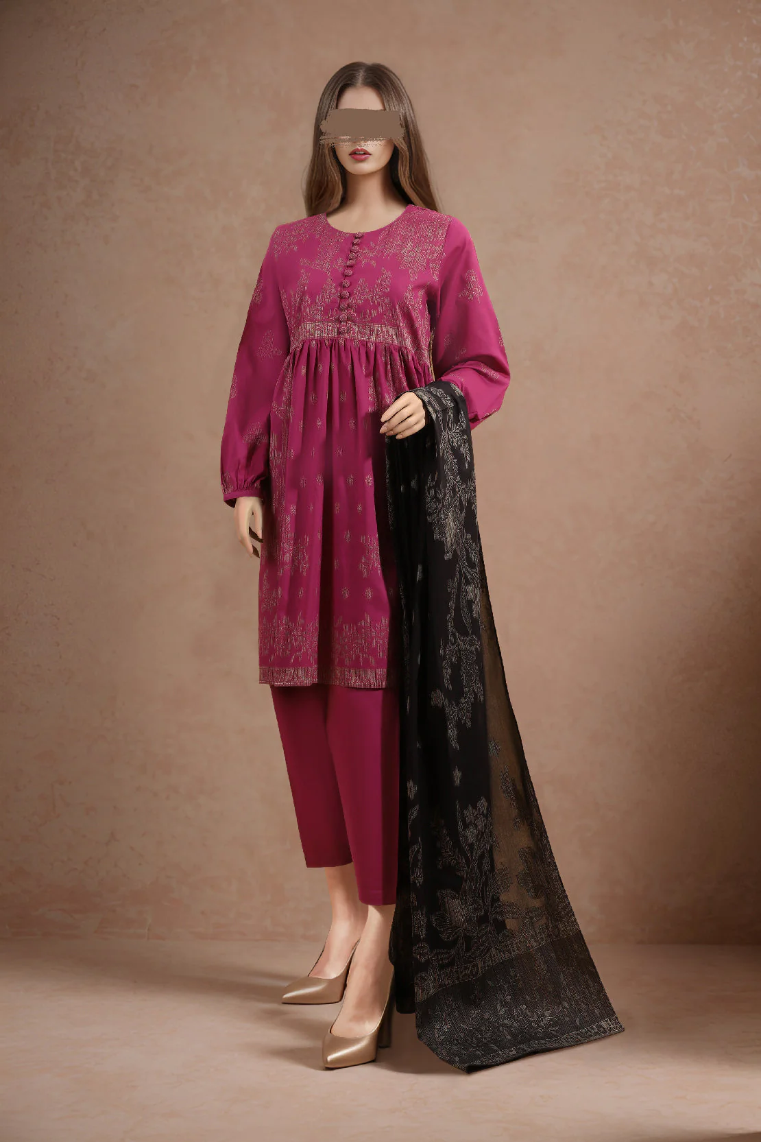 Unstitched Jacquard Cotton Shirt