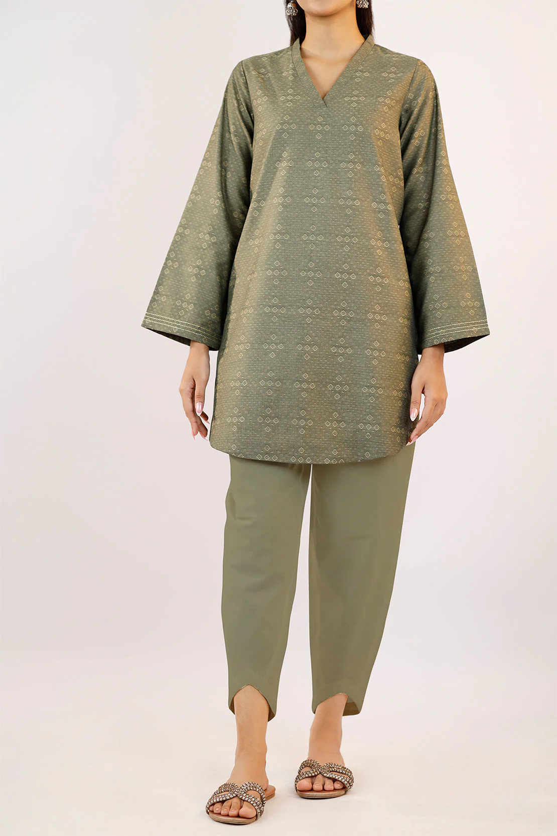 Unstitched Jacquard Cotton Shirt