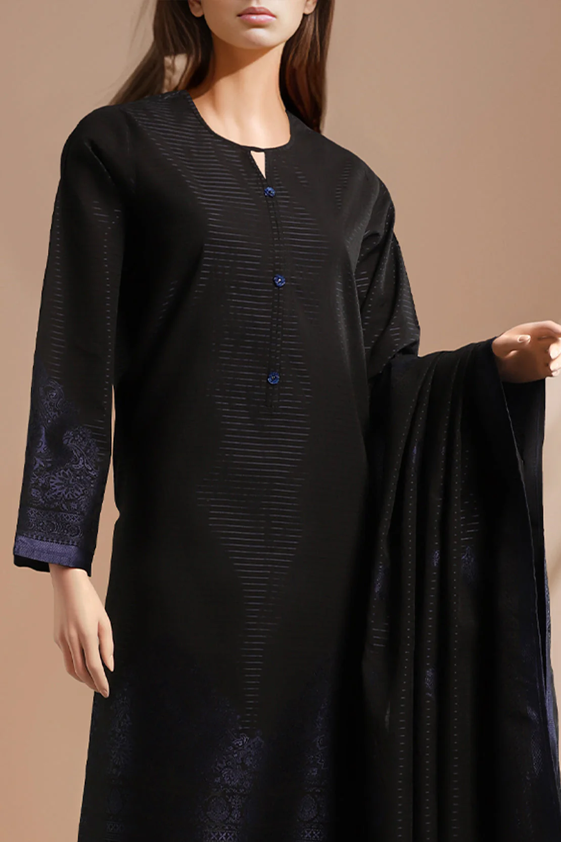 Unstitched Jacquard Cotton Shirt