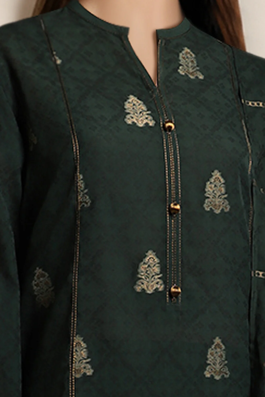 Unstitched Jacquard Cotton Shirt - Image 3