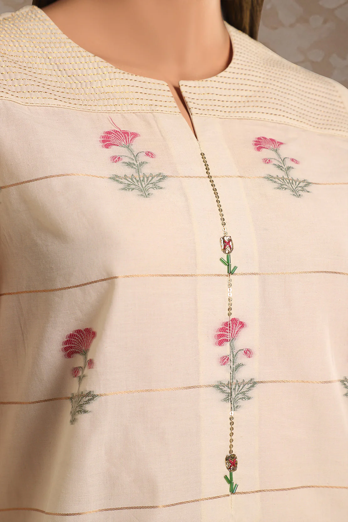 Unstitched Jacquard Cotton Shirt - Image 3