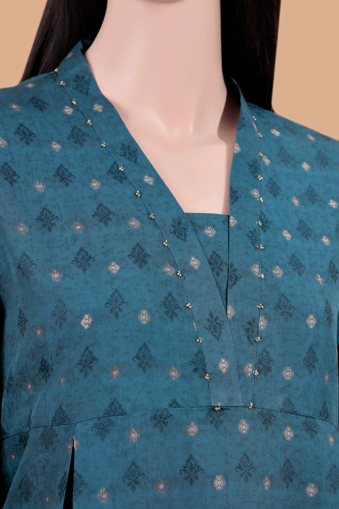 Unstitched Jacquard Cotton Shirt - Image 3