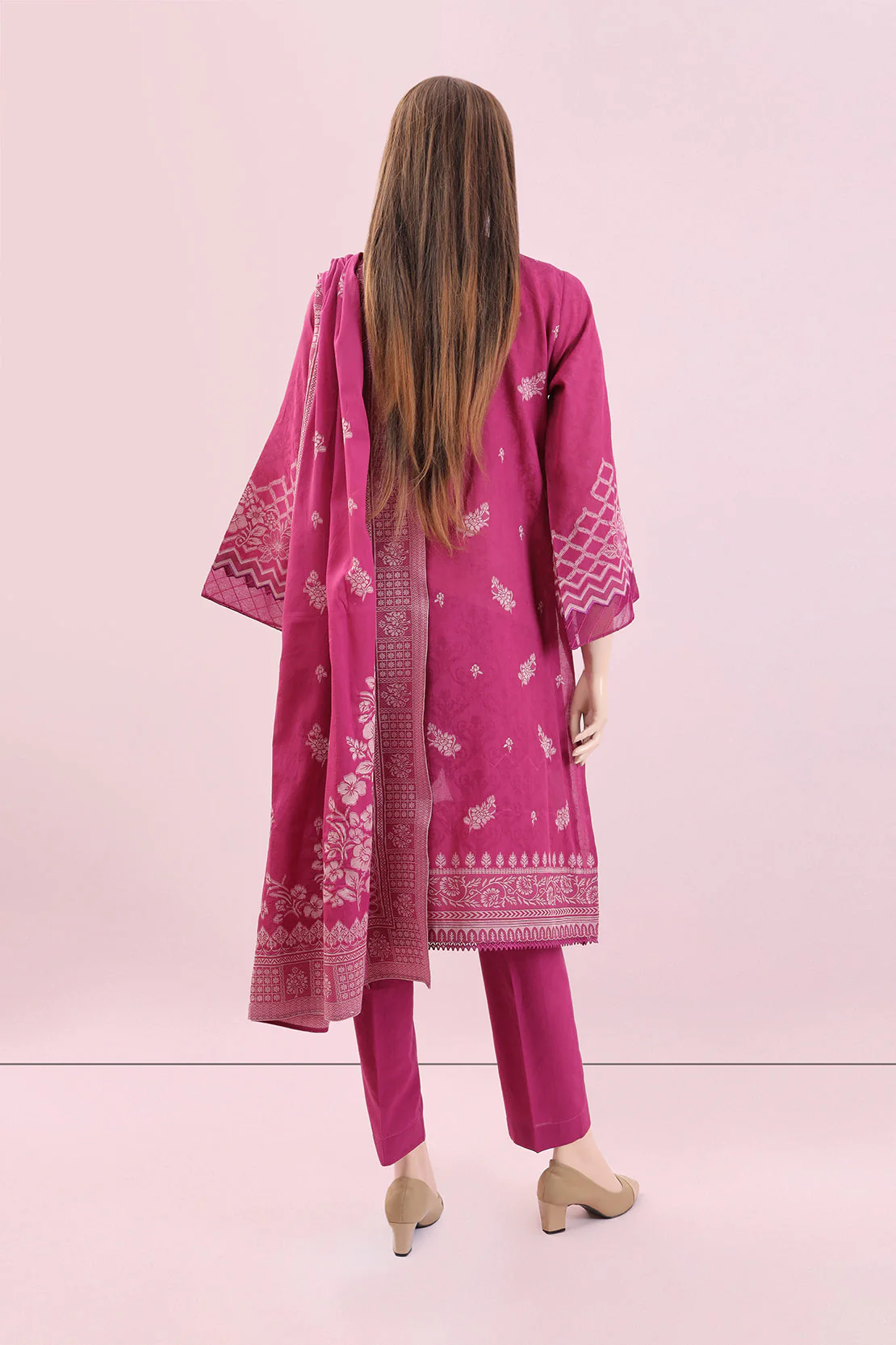 Unstitched Jacquard Cotton Shirt - Image 2