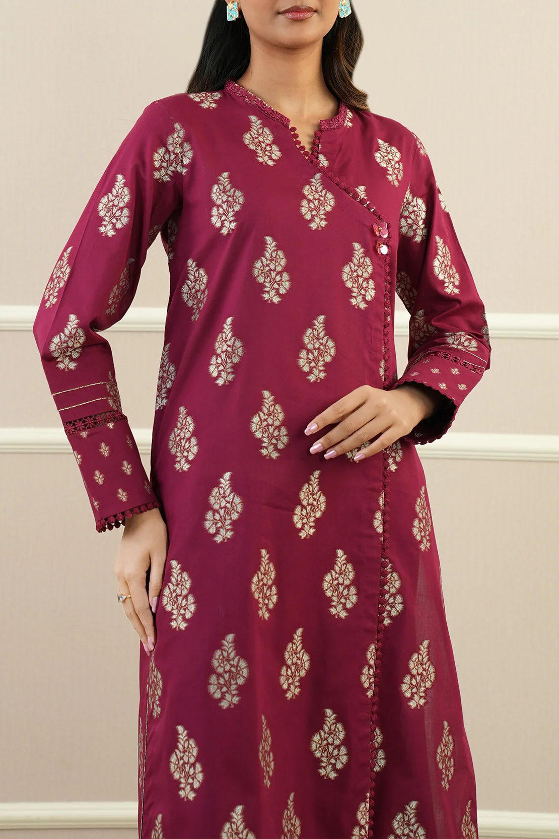 Unstitched Jacquard Cotton Shirt - Image 4
