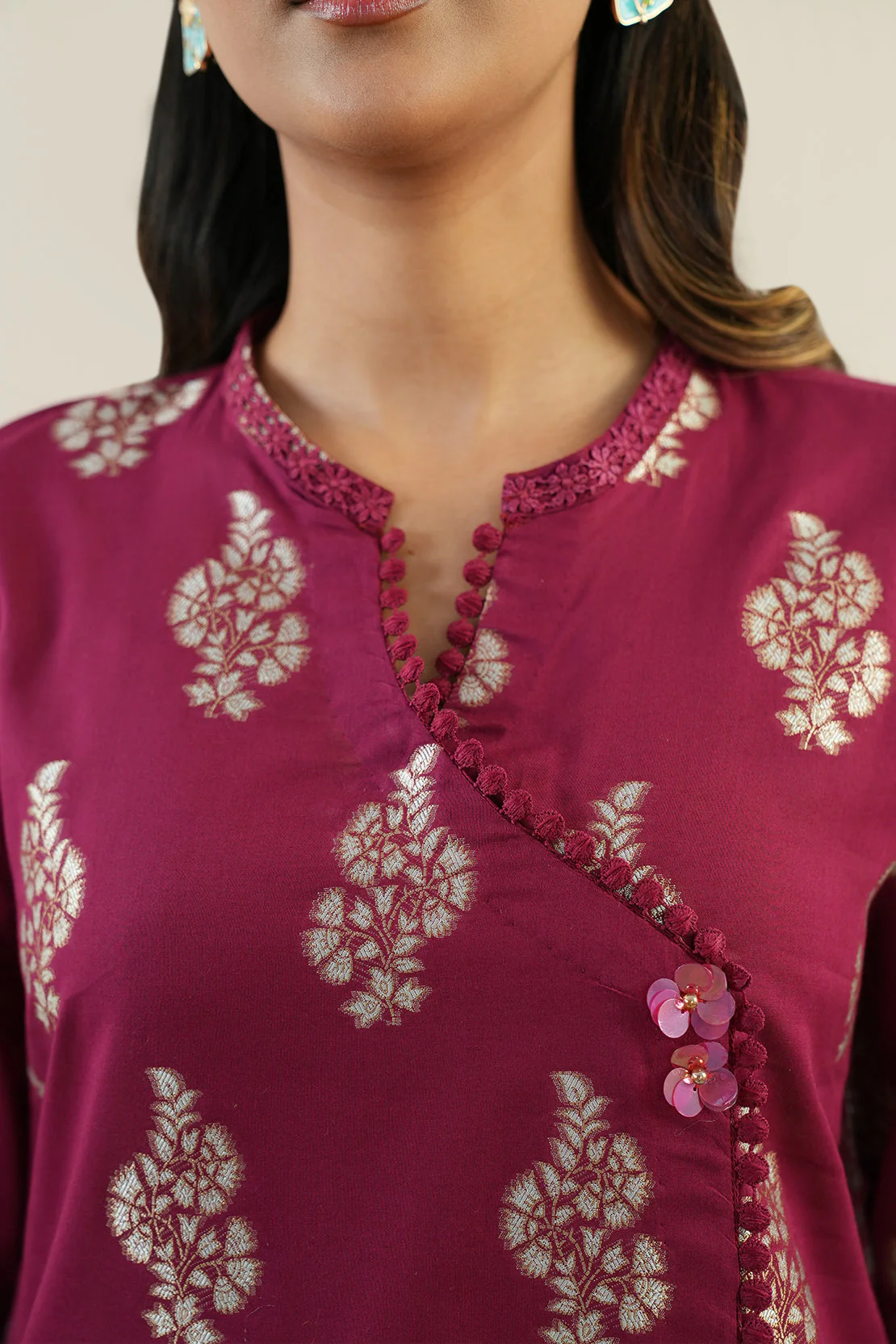 Unstitched Jacquard Cotton Shirt - Image 6