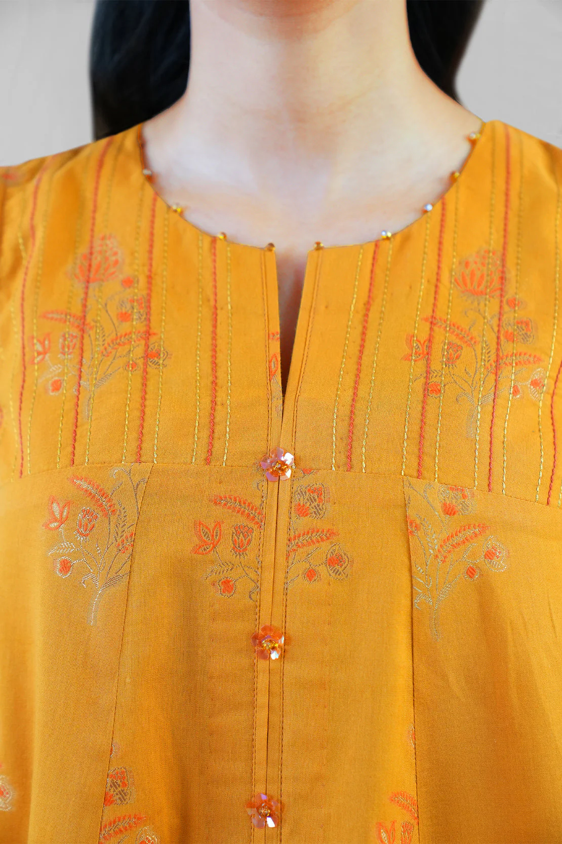 Unstitched Jacquard Cotton Shirt - Image 6