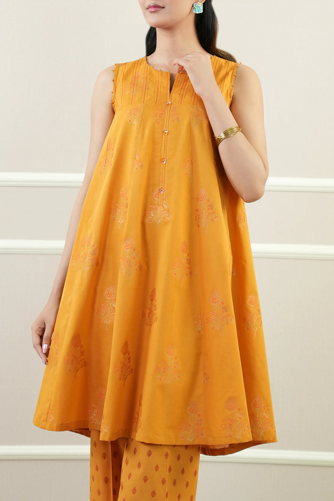 Unstitched Jacquard Cotton Shirt - Image 9