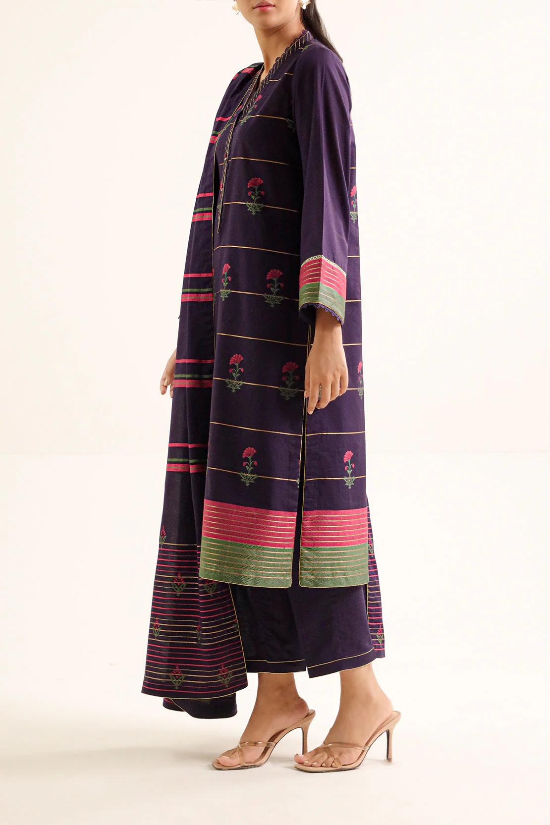 Unstitched Jacquard Cotton Shirt - Image 3
