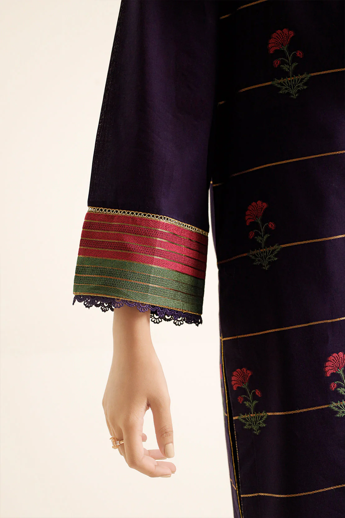 Unstitched Jacquard Cotton Shirt - Image 6