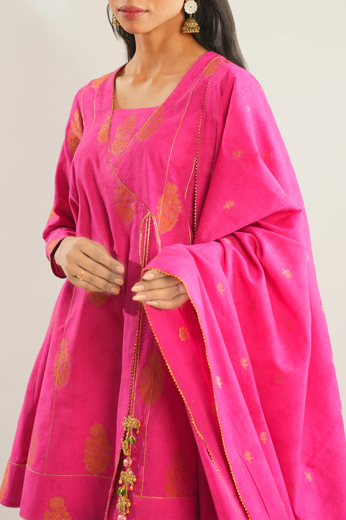 Unstitched Jacquard Cotton Shirt - Image 3