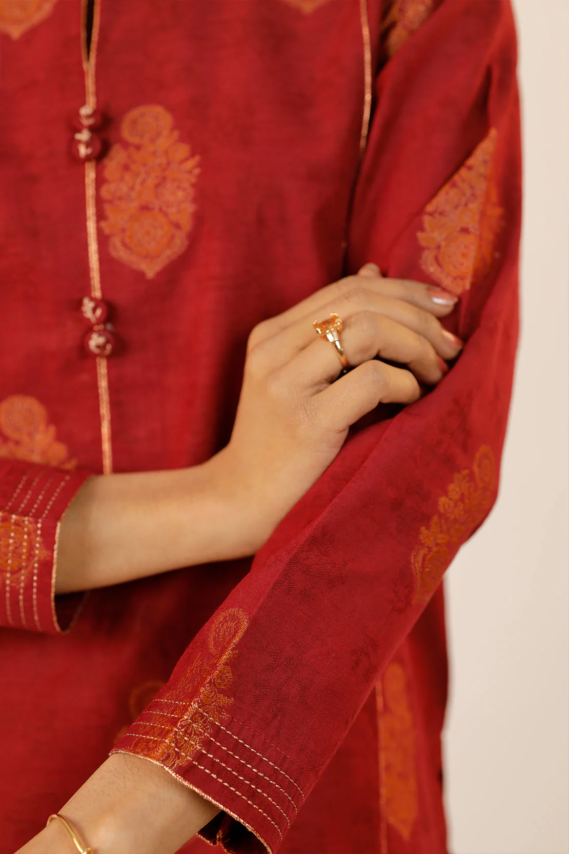 Unstitched Jacquard Cotton Shirt - Image 7