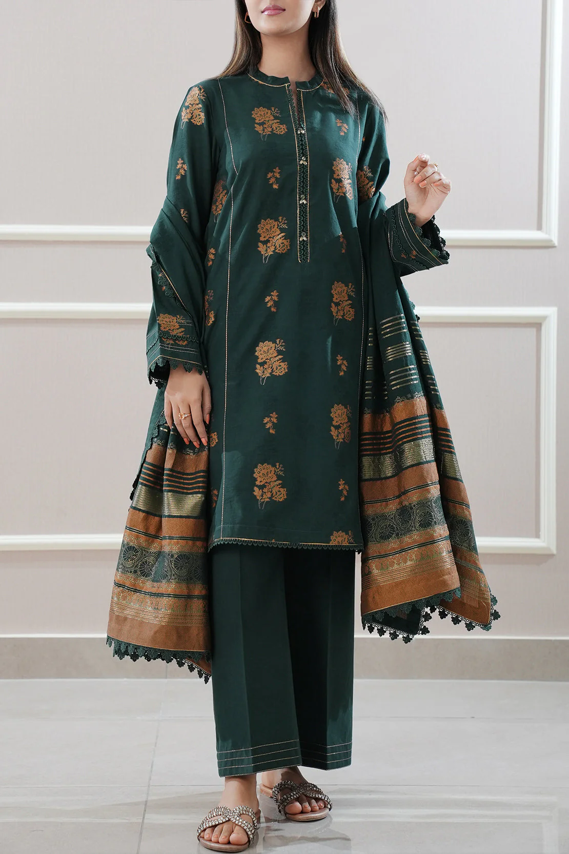 Unstitched Jacquard Cotton Shirt