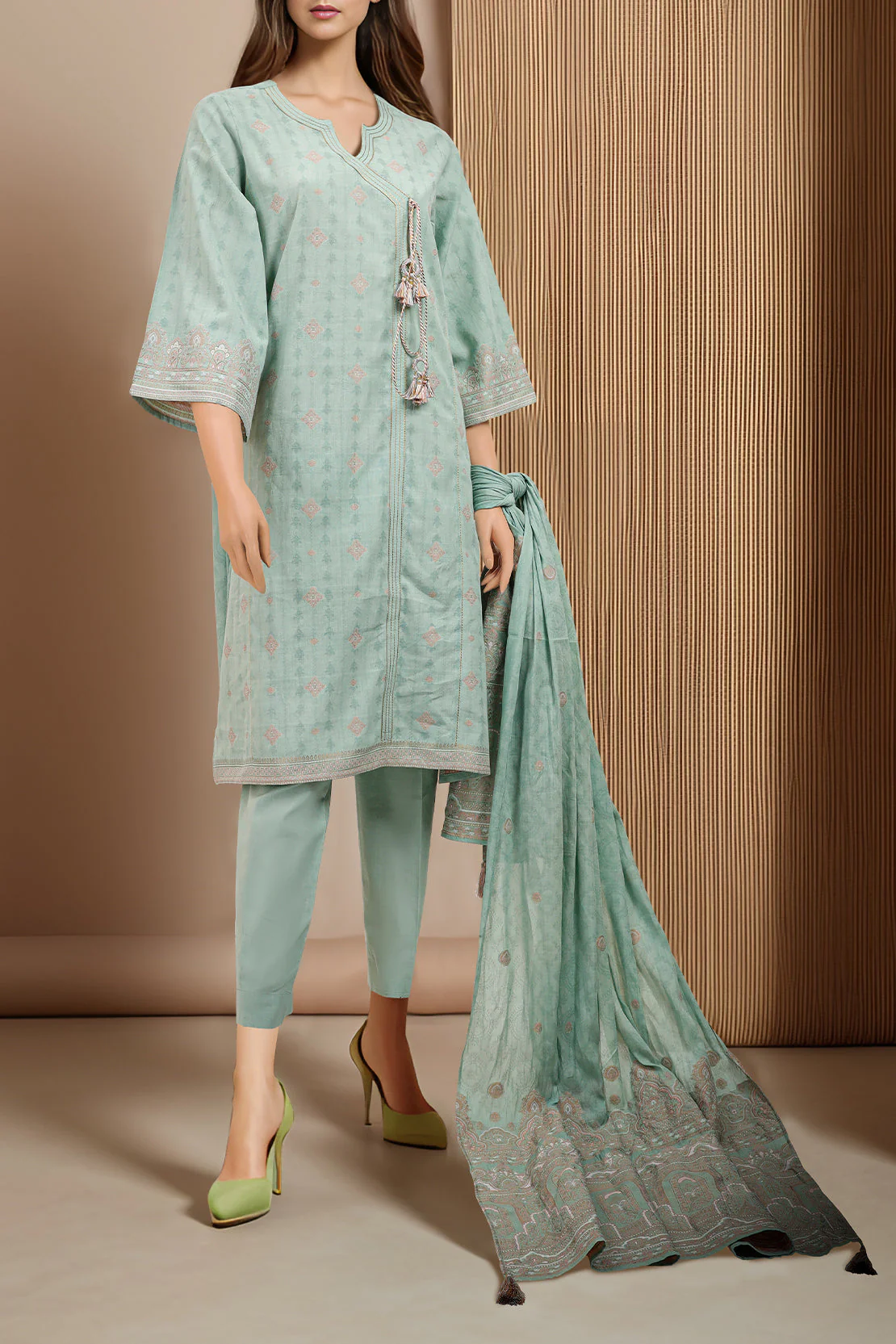 Unstitched Jacquard Cotton Shirt