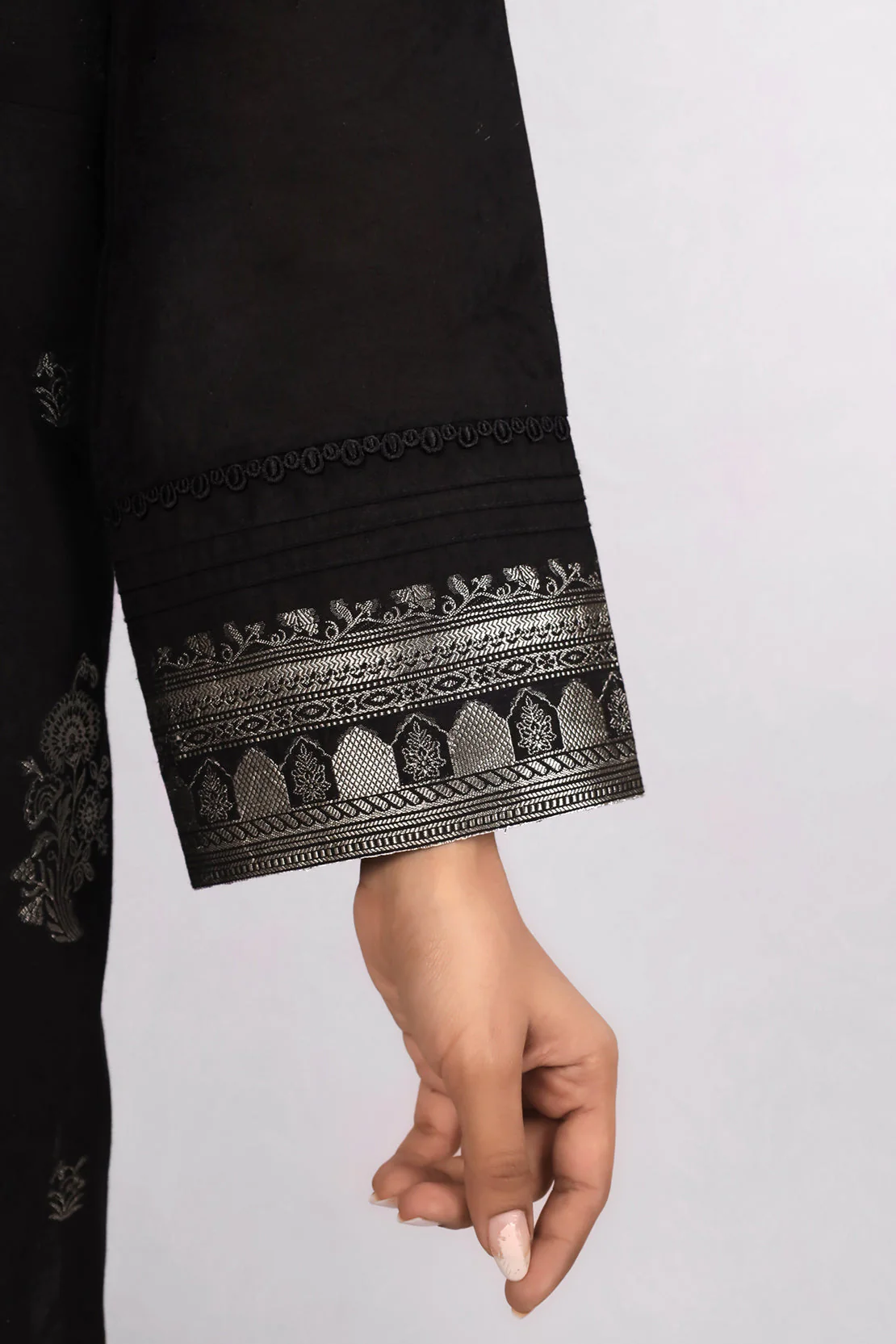 Unstitched Jacquard Cotton Shirt - Image 3