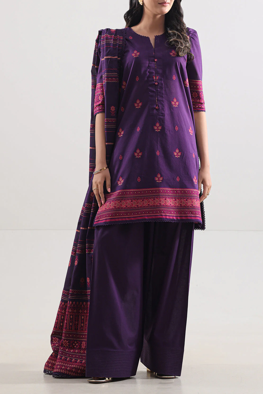 Unstitched Jacquard Cotton Shirt