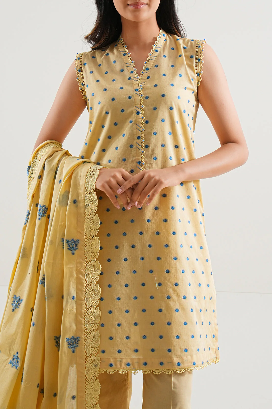 Unstitched Jacquard Cotton Shirt - Image 3