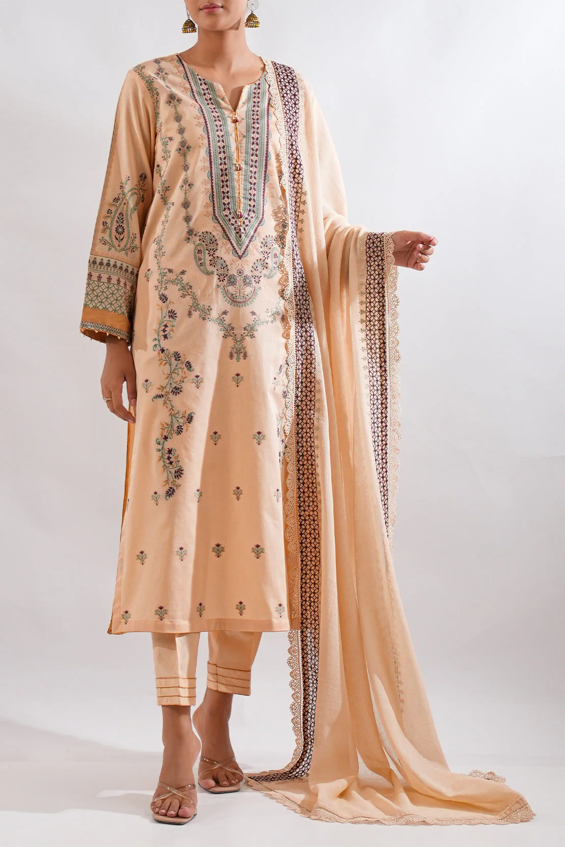 Unstitched Jacquard Cotton Shirt